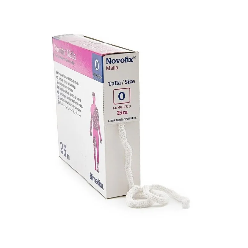 Venda tubular malla elástica Novofix Bimedica fijación apósitos sin esparadrapo Talla 0