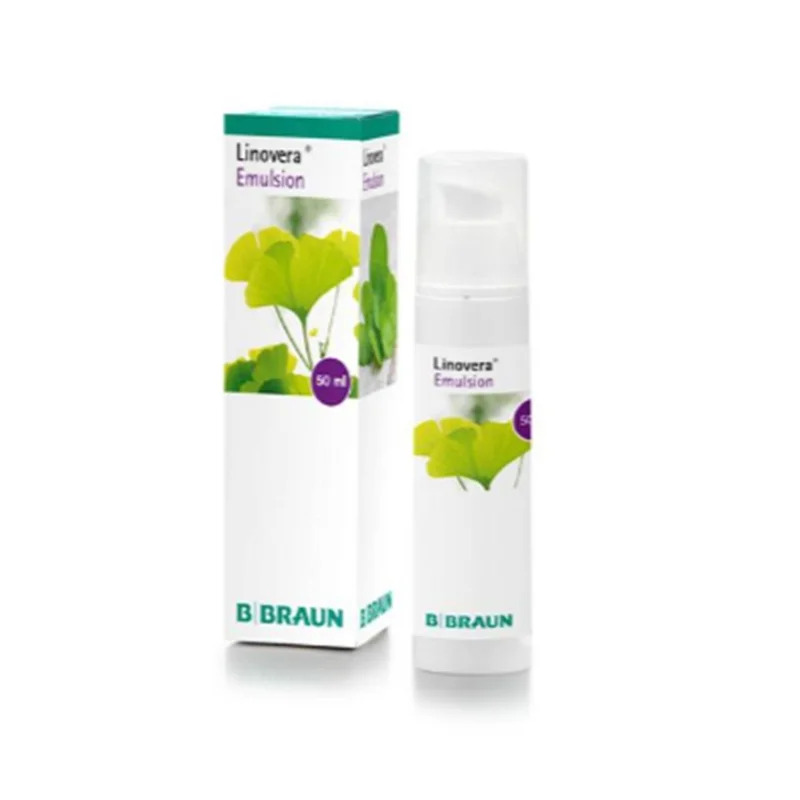 Envase airless hermético Linovera Emulsión 50 ml B. Braun sin oxidación