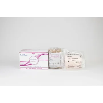 CoFlex TLC Calamina aplicación pierna úlcera venosa compresión 20-30 mmHg