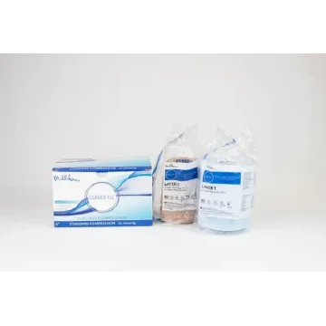 CoFlex TLC Calamina aplicación pierna úlcera venosa compresión 30-40 mmHg