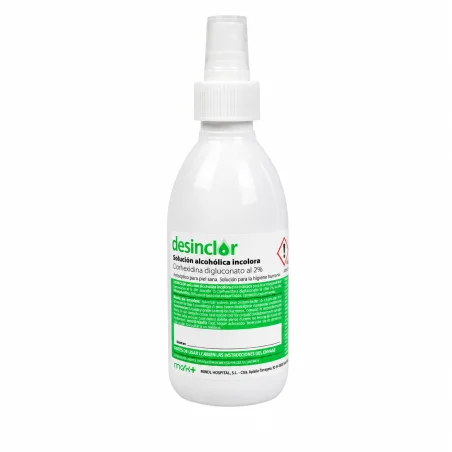 Antiséptico clorhexidina spray 250ml bactericida fungicida micobactericida Desinclor Imark