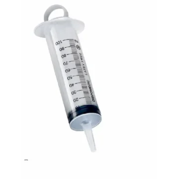 Jeringa 3 cuerpos Cono Cateter y anilla 100 ml alimentación CV Unidad