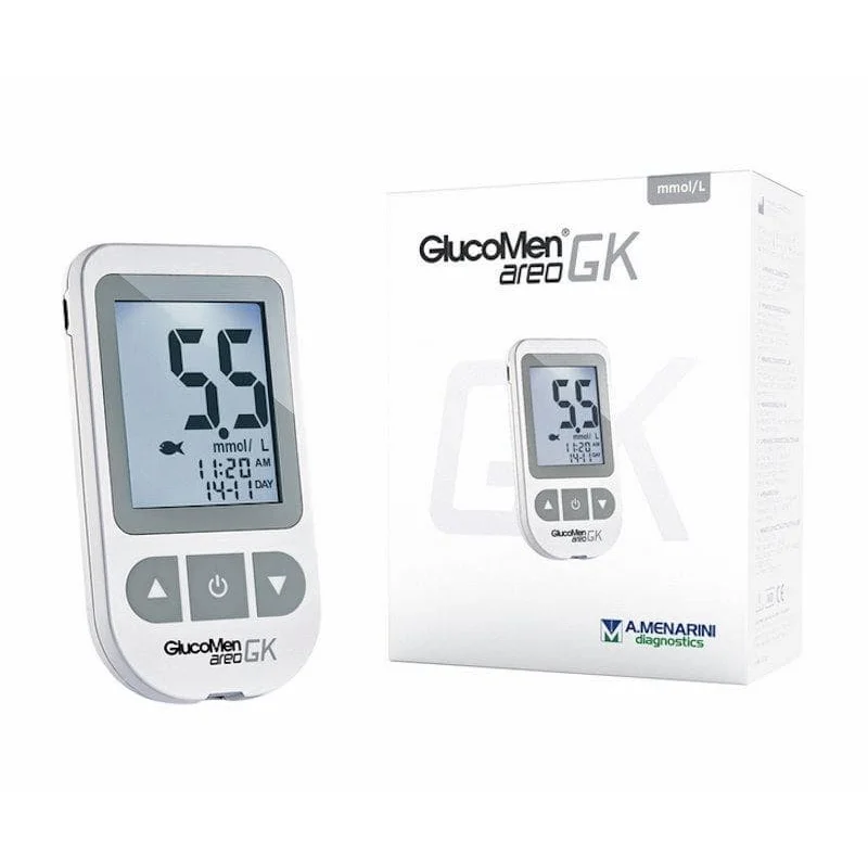 GlucoMen areo GK medidor de glucosa y cuerpos cetónicos en sangre A. Menarini Diagnostics
