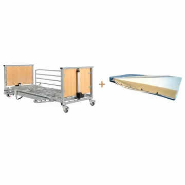 PACK Cama electrica articulada OVAL 90x190 cm + Colchón Visco