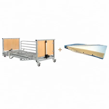 PACK Cama electrica articulada OVAL 90x190 cm + Colchón Visco
