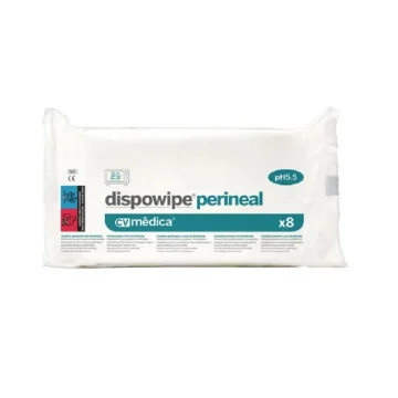 Dispowipe Perineal toallitas con dimeticona de CV Médica para higiene perineal