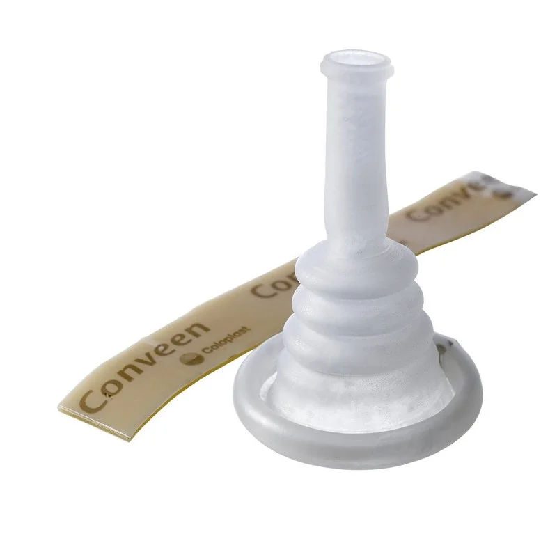 Conveen Plus colector de orina con tira adhesiva independiente de Coloplast