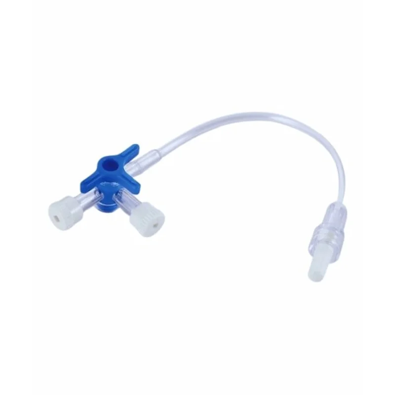 Llave de 3 vías con alargadera 10 cm Unidix estéril lípido resistente para infusión múltiple