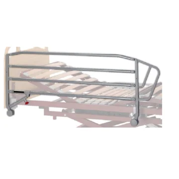 Juego de barandillas plegables de acero de 4 barras Tecnimoem con asa para cama articulada