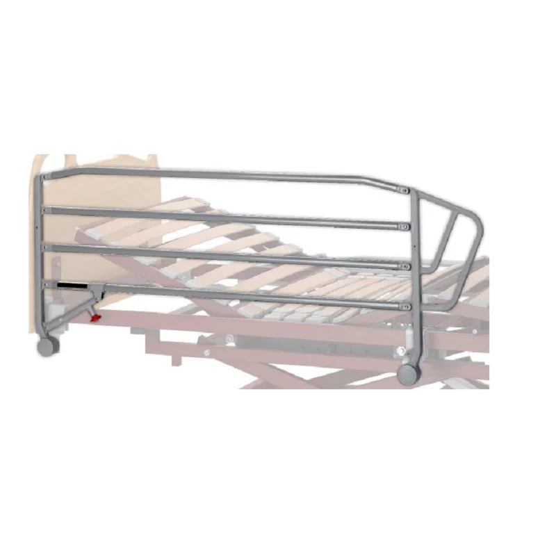 Juego de barandillas plegables de acero de 4 barras Tecnimoem con asa para cama articulada