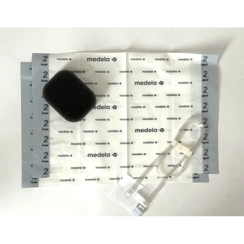 Kit de apósito de espuma negra Invia con FitPad y film para terapia de presión negativa, unidad
