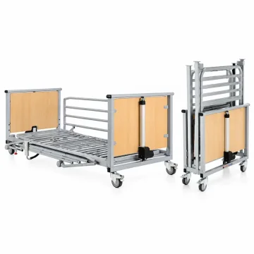 Cama articulada plegable Oval con carro elevador - pack