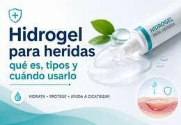 Hidrogel para heridas: qué es, tipos y cuándo usarlo